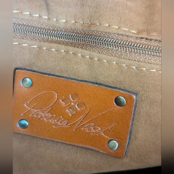 Patricia Nash Tote Drawstring Whitney English Garden Map British Tan - Picture 12 of 15